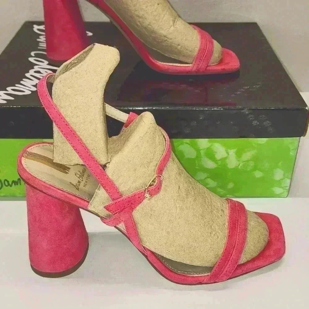 Sam Edelman kit Dahlia pink square toe slingback size 6.5 nwob - Picture 3 of 10